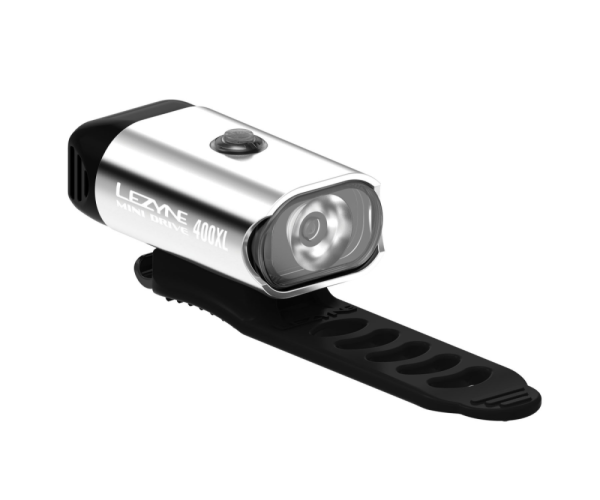 Lezyne Mini Drive 400Xl, silver gloss