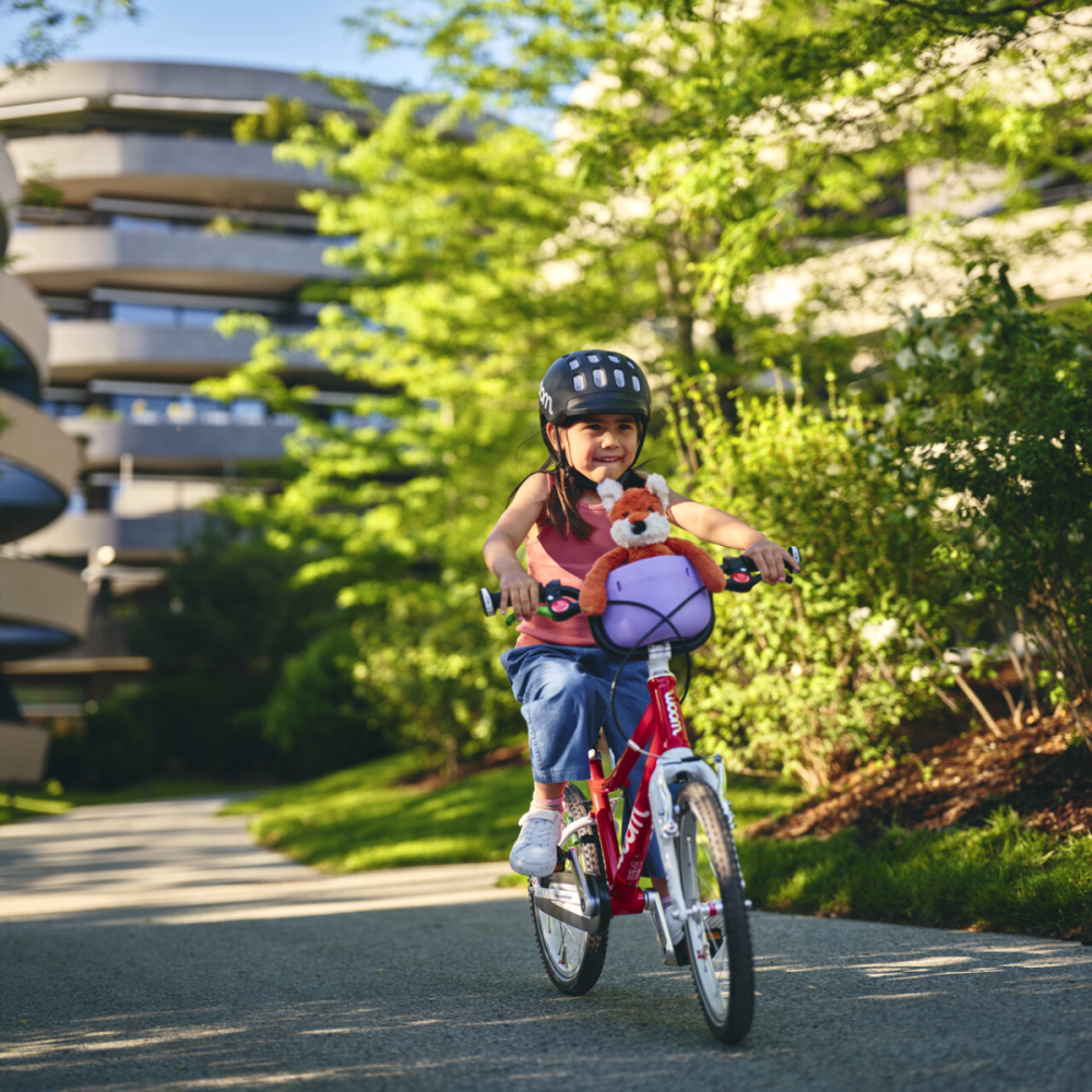 Woom POP Kinderfahrradkorb wild violet