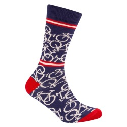 Le Patron Bicycle Socks indigo blue 35-38