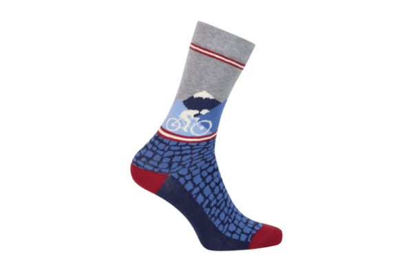 Le Patron Gottardo Socks blue 39-42