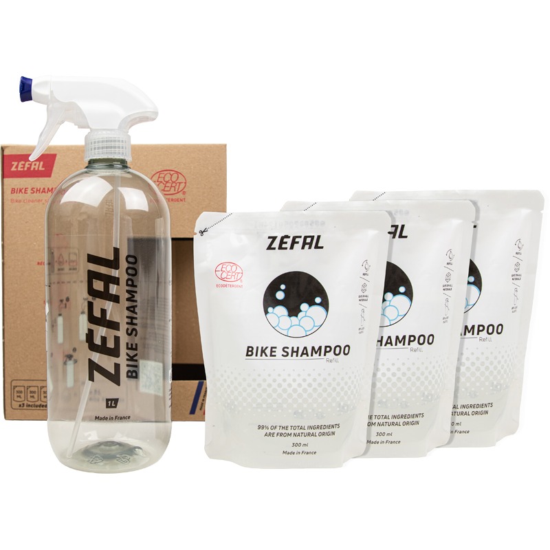 Zéfal Pflege, BIKE SHAMPOO, 1l Flasche, 3 Refill, Ecocert