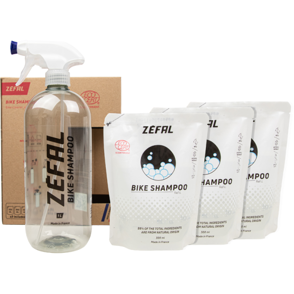 Zéfal Pflege, BIKE SHAMPOO, 1l Flasche, 3 Refill, Ecocert