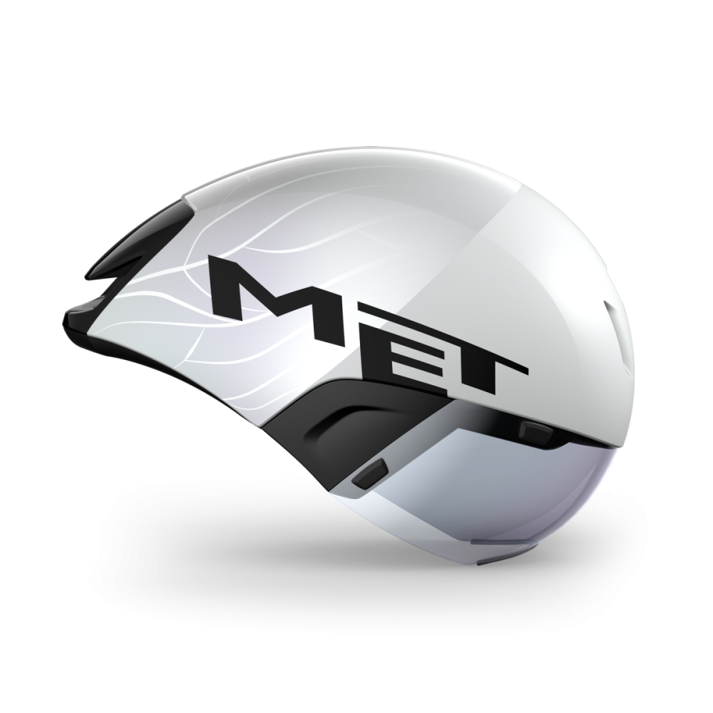 MET Zeitfahr Helm, CODATRONCA, WHITE SILVER, S