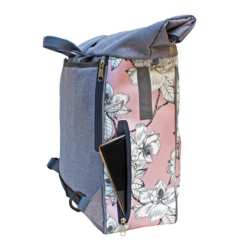 Ikuri 2 in 1 Fahrradtasche mit Rucksack Magnolia