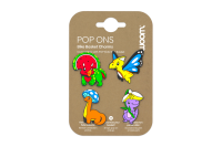 Woom POP ONs Fahrradkorb-Anstecker Florassic Park