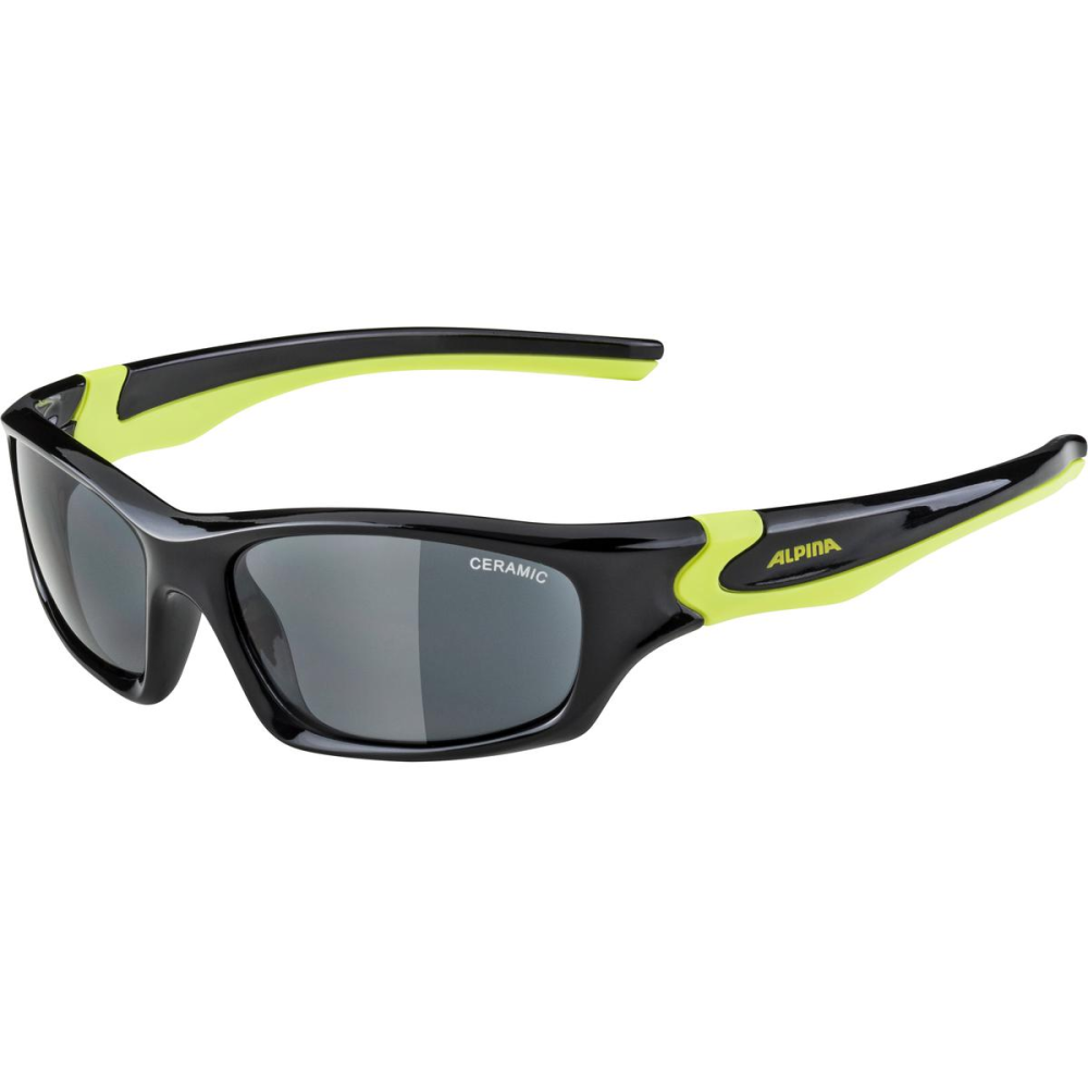 Alpina Sports FLEXXY TEEN, black-neon yellow, CERAMIC black, cat. 3