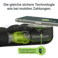 Serea Kettenschloss, SEREA SWIFT / 100cm, Ø 6mm, NFC technologie, schwarz