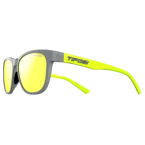 Tifosi Sonnenbrille, SWANK, Vapor/Neon, S-L, Smoke Yellow