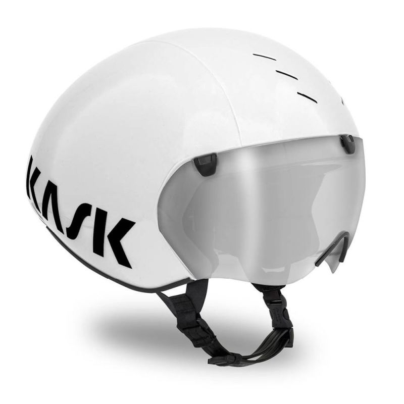 Kask Bambino Pro TT-Helm mit Klarglasvisier, White (Bianco), M