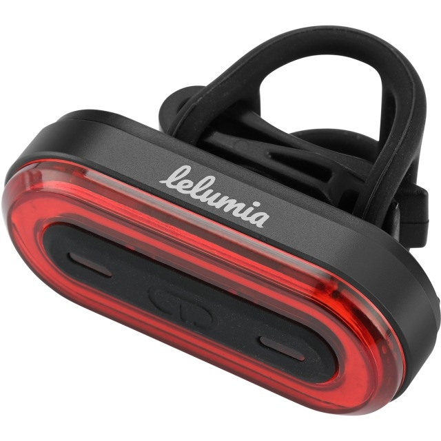 Lelumia Rücklicht Circuit 50, 50 Lumen inkl. Micro USB Ladekabel schwarz