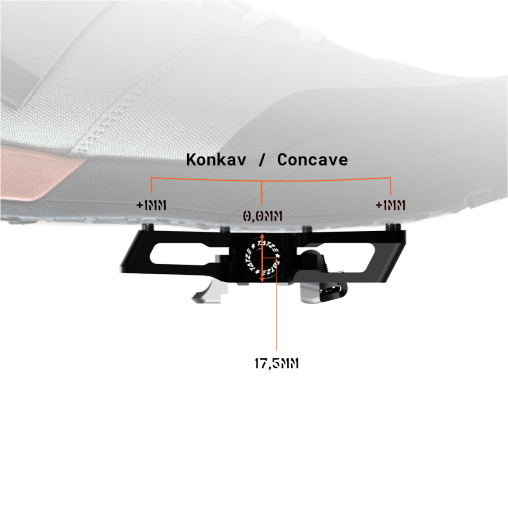 TATZE CONTACT COMBI Pedal, schwarz